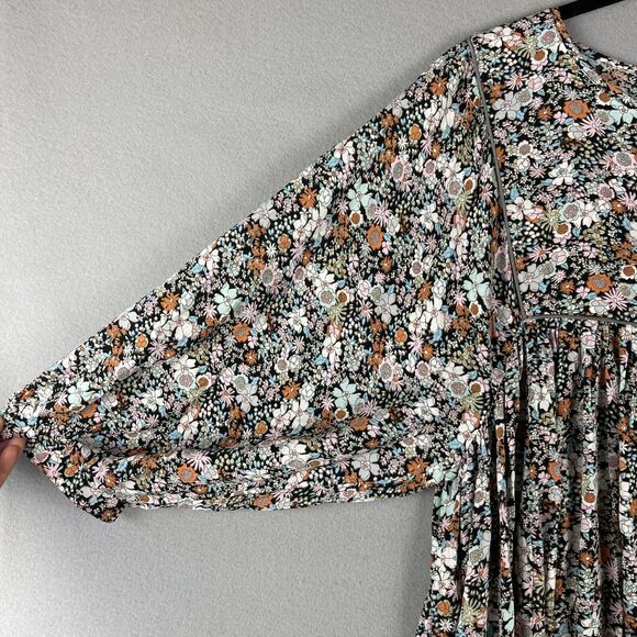 Natural Life Floral Dress Womens XL Pleated Boho Peasant Cottagecore Fairy NWT - Picture 4 of 14